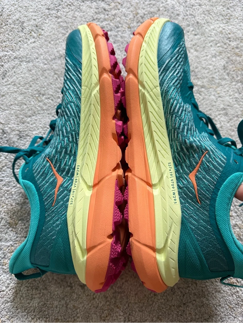 Hoka One One - Mafate Speed 4 - Deep Lake /Ceramic -Women’s Running Shoes 10.5D
